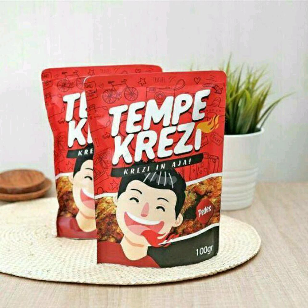 

Tempe Krezi - Keripik Tempe Pedas - 100gr