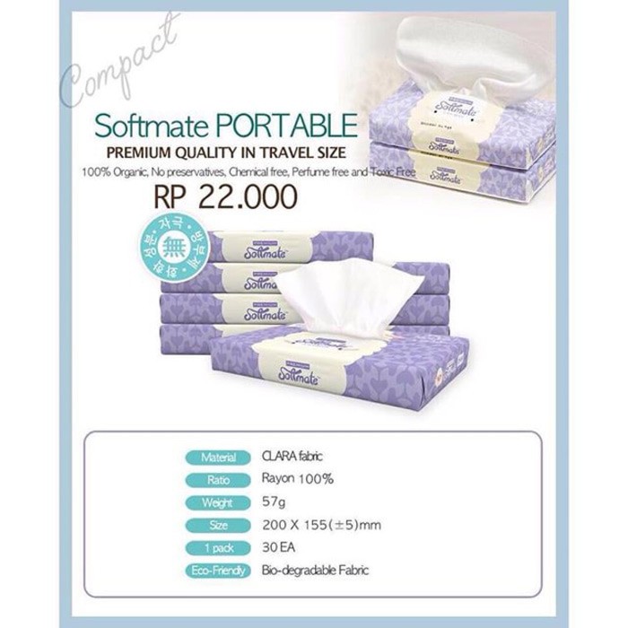 Softmate Premium Tissue Travel Size