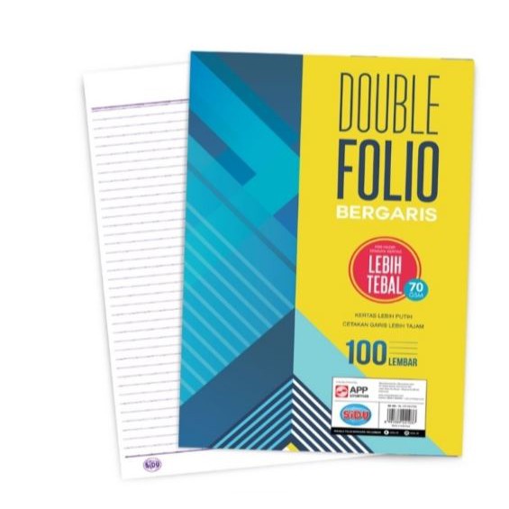 

Kertas Folio Bergaris SIDU 100 Lembar