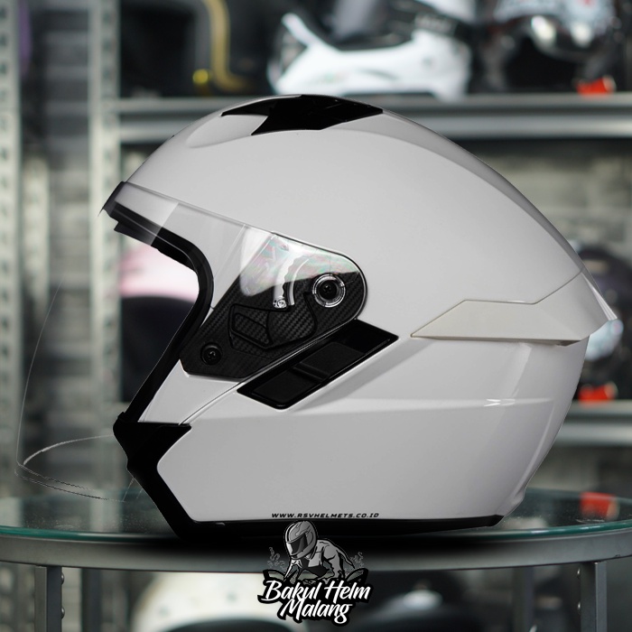 Jual Helm Rsv Sv White Glossy Double Visor Original Shopee Indonesia