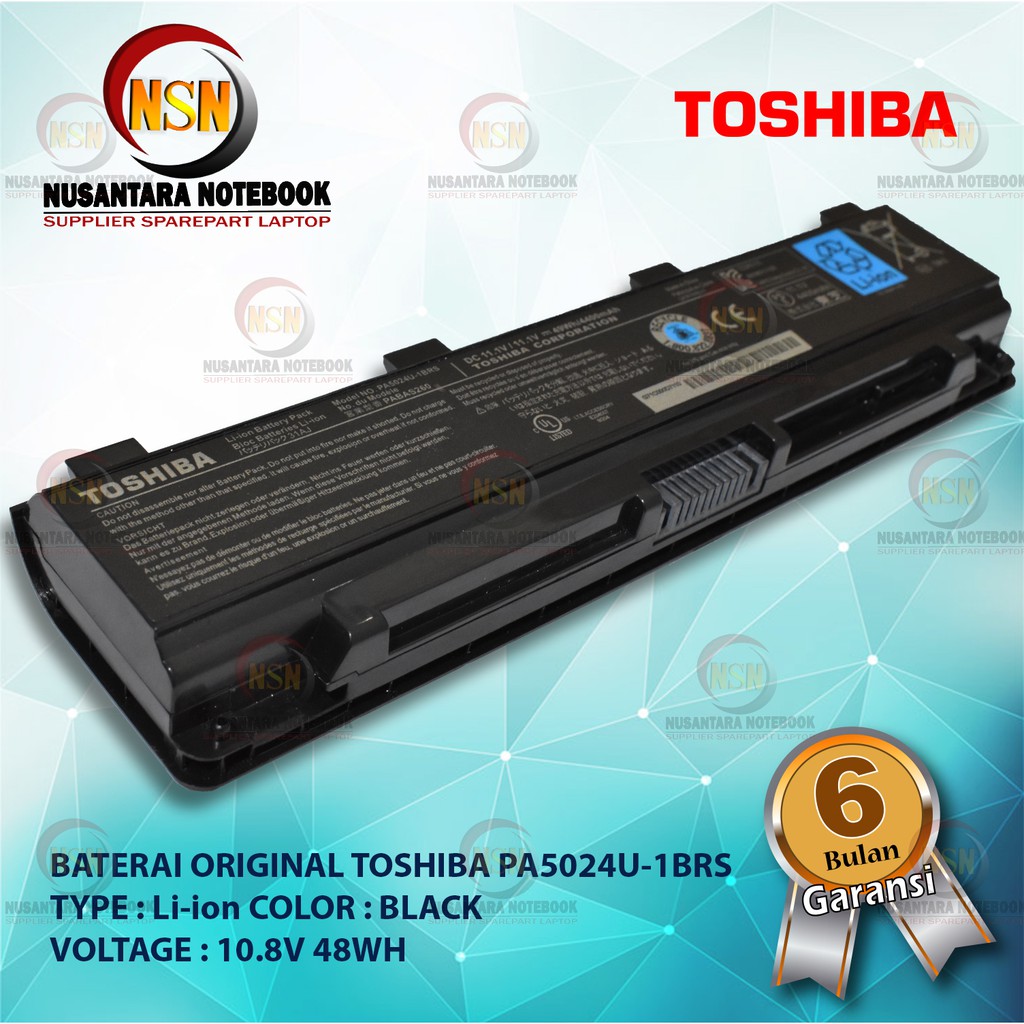 Baterai Original Toshiba Satellite 5024 PA5024U-1BRS PA5023U-1BRS