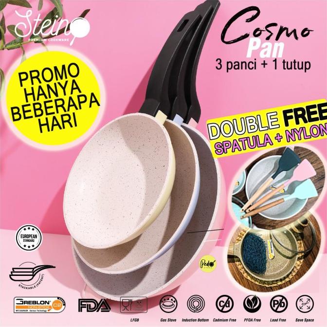 Stein Steincookware Cosmo Pan Unique Stackable Handle Floating Design