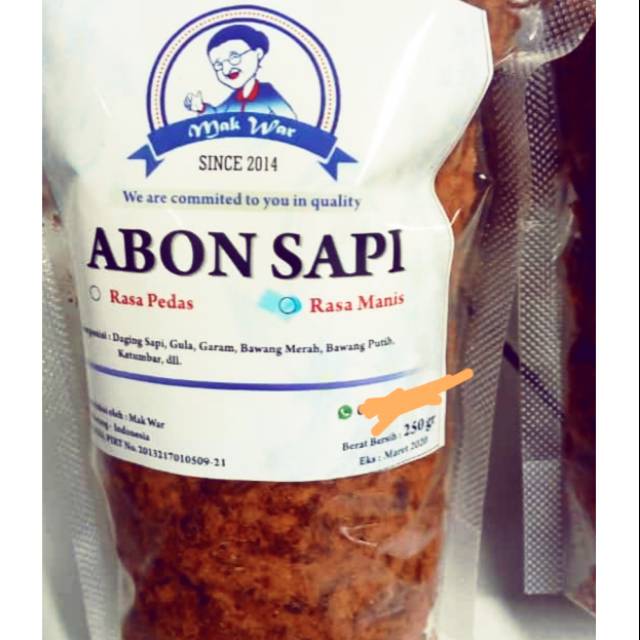 abon sapi mak war 250gr | Shopee Indonesia