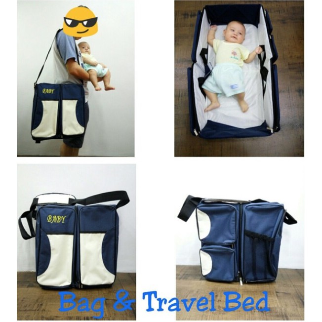 WRF10 Tas Lipat Baby Travel Bed and Diaper Bag FoldableTas Bayi Diskon Murah Impor TKM