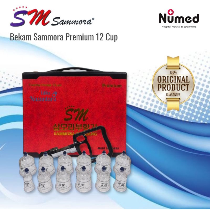 Bekam Sammora Premium Original isi 12 Cup / Theraphy Cupping Set Sammora 12 Pcs