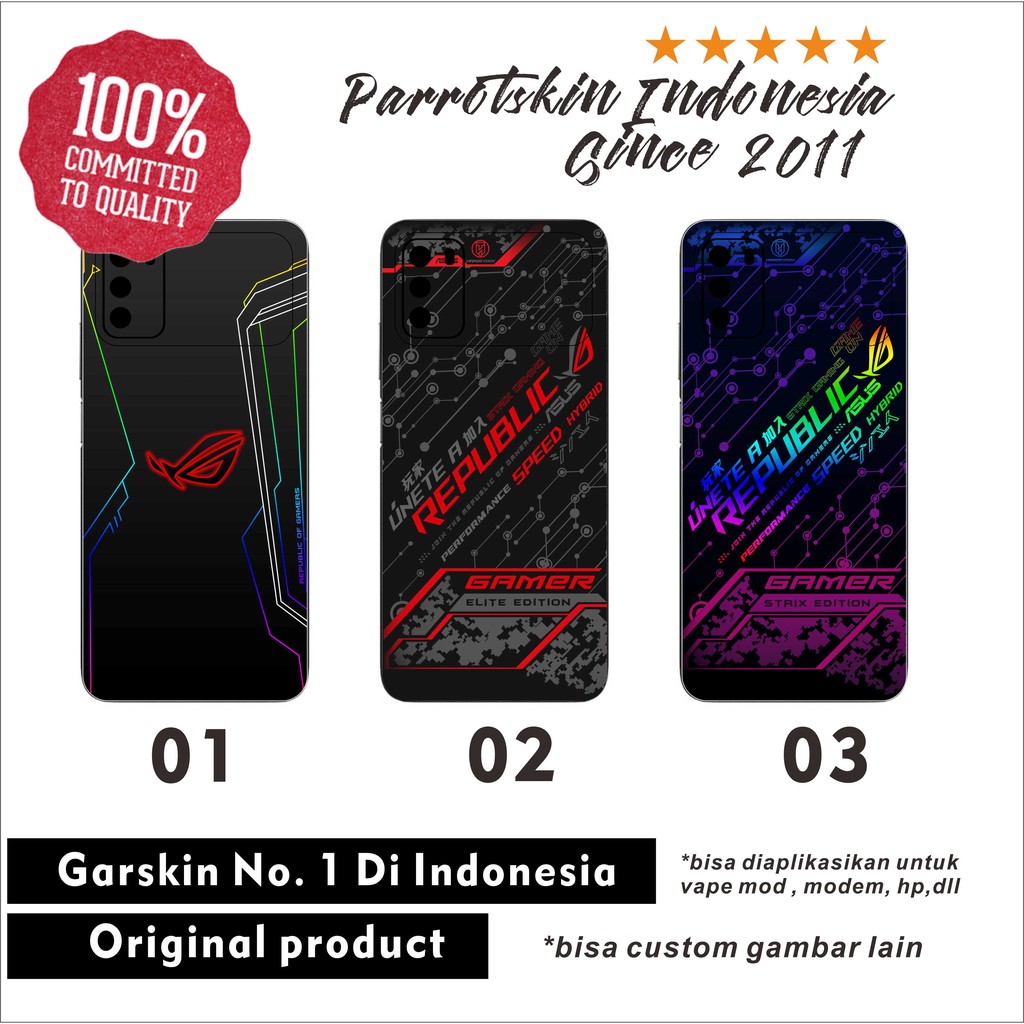 Garskin Xiaomi Poco M3 x3 f2pro f1dll Rog Hype anti gores &amp; jamur