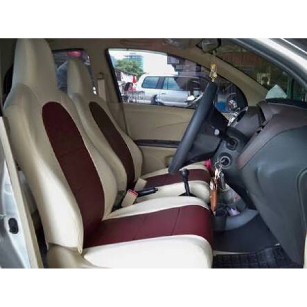 Sarung Jok Kulit Mobil Bahan Cherokee khusus Mobil Brio 2 Baris