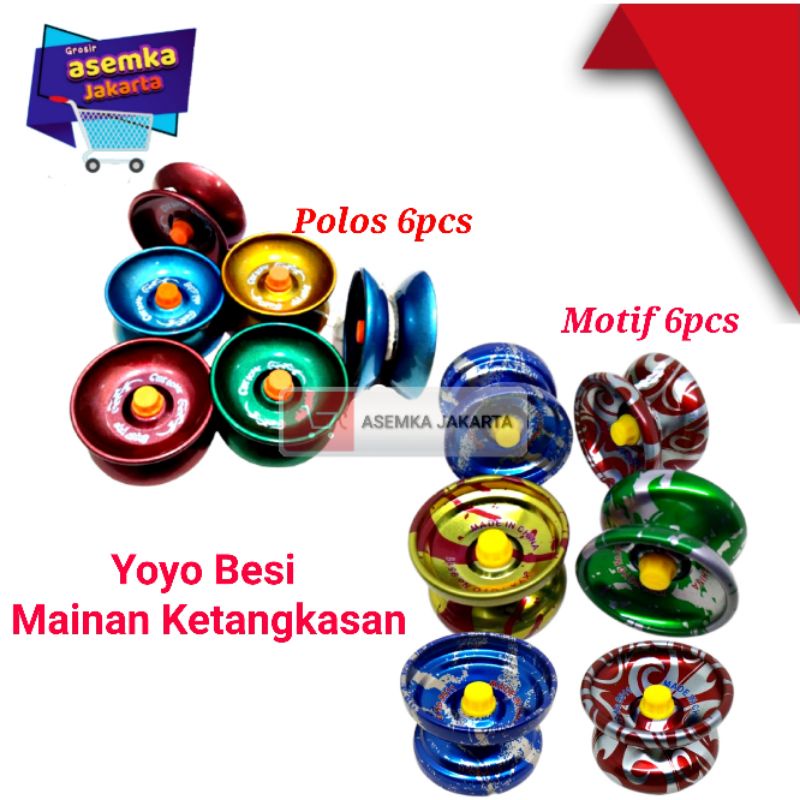 Yoyo Besi 6pcs Mainan ketangkasan anak grosir