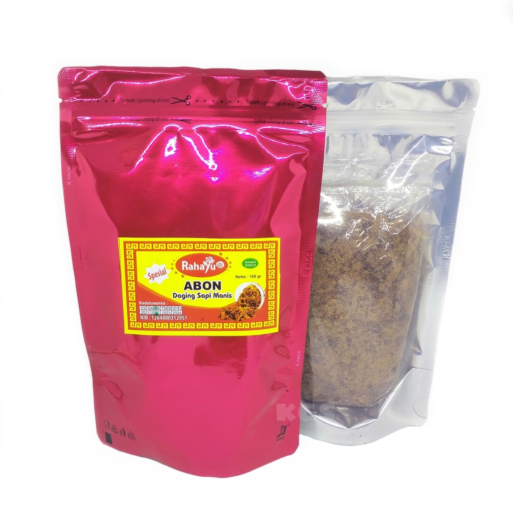 

Abon Sapi Manis Merk RAHAYU 100 Gr Daging Sapi Suwir Khas Solo