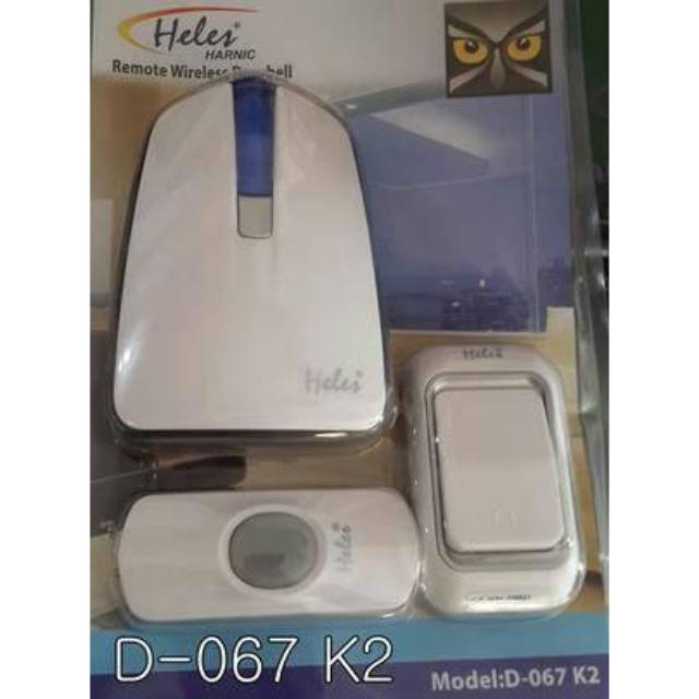 DOOR BELL HELES D067K2 - Bel Pintu Wireless Dua Remote