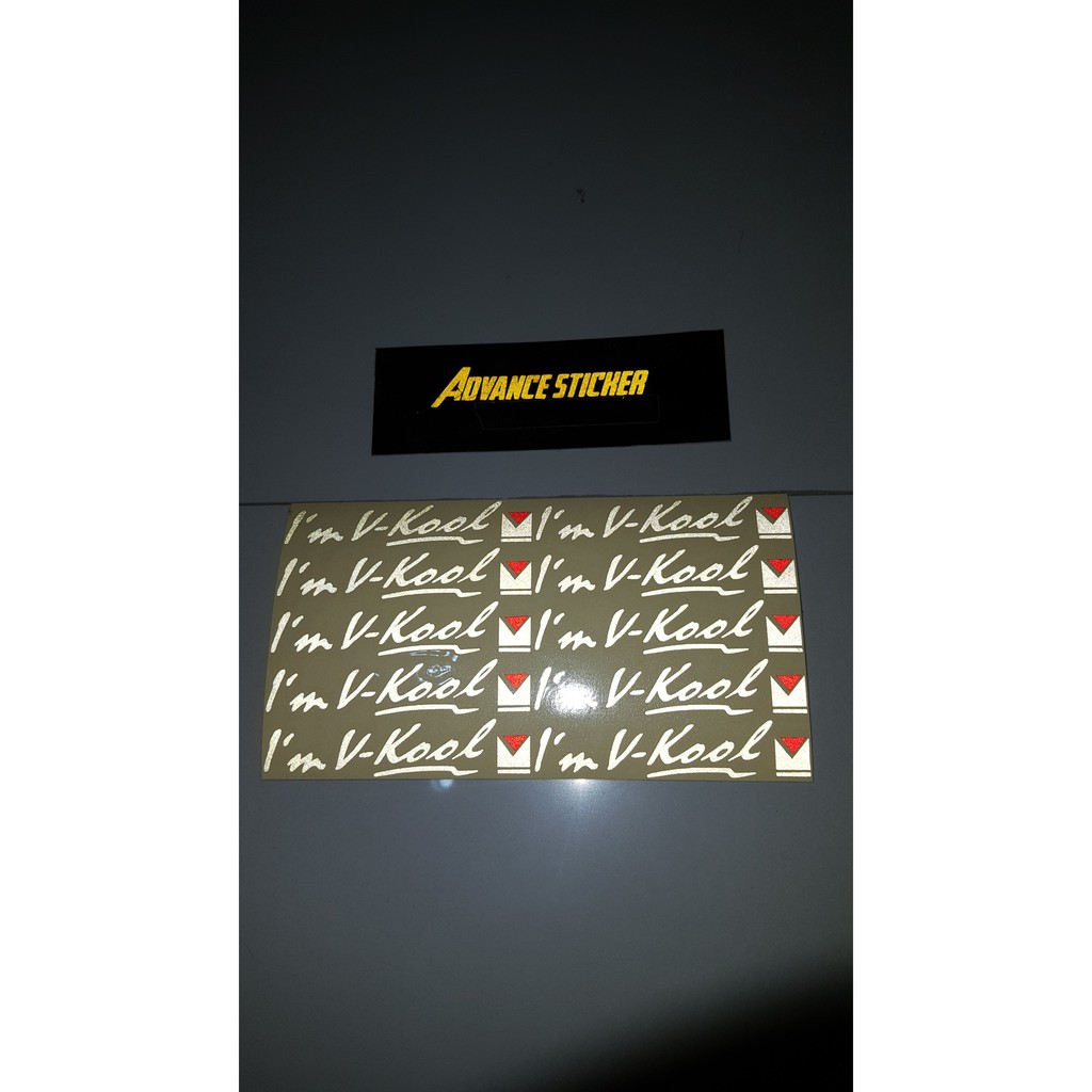 (stiker) sticker mobil logo kaca film i'm vkool