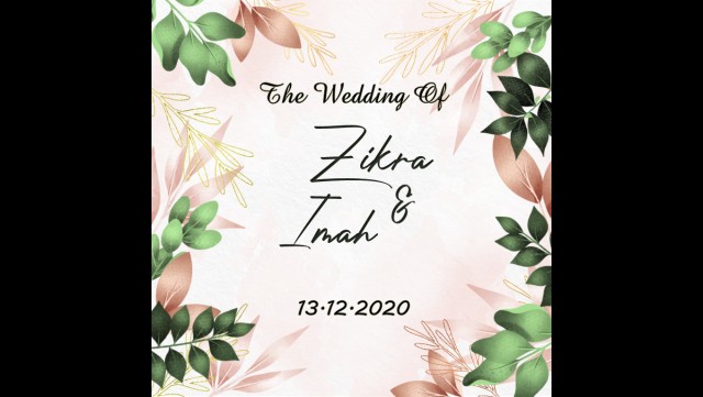 Undangan Digital Video Pernikahan Rustic / Digital Wedding Invitation Murah