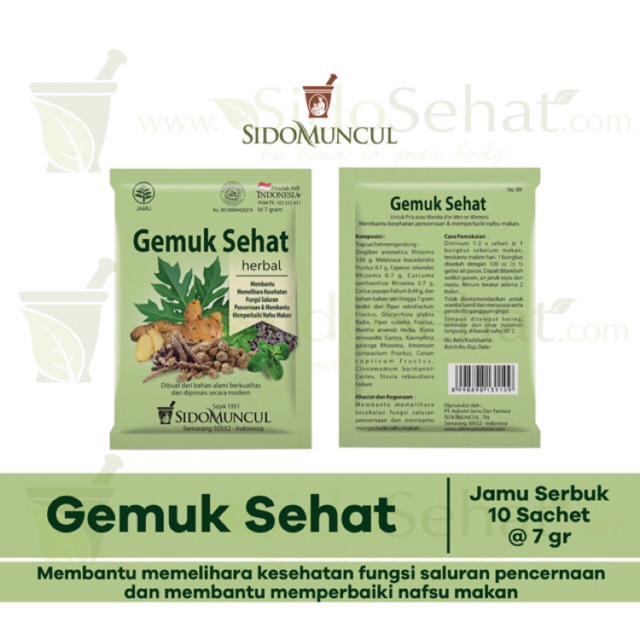 

Jamu Gemuk Sehat SidoMuncul