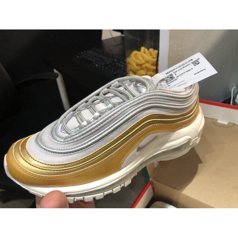 Nike Air Max 97 Metallic Silver Gold AQ4137-001(W)