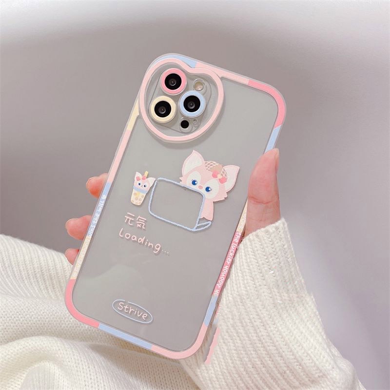 Case Pelindung Motif Kartun Untuk iPhone 12 13 11 Pro Max X Xs Max Xr 7 8 Plus jdj1
