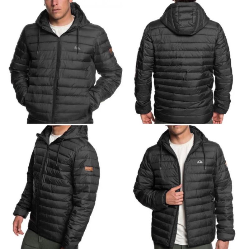 Jaket Quiksilver Hoodie Puffer Jacket Outdoor Winter Original