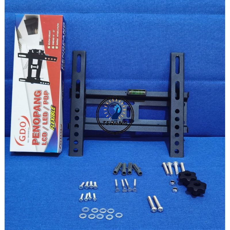 Bracket TV LED LCD 14 - 37 Inch Waterpas 15 17 19 21 22 24 27 29 32 35 37 in-1