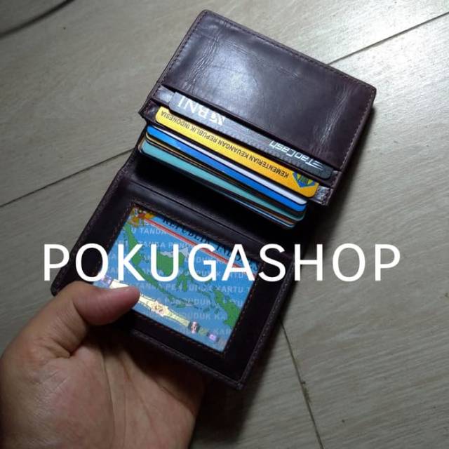 Dompet kartu premium pull up - cardholder premium kulit asli - dompet kulit pria wanita