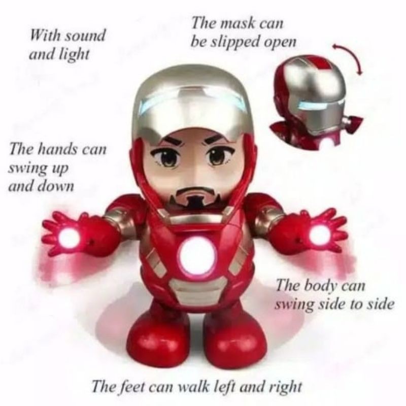 Mainan Anak Super Hero Robot / Mainan Robots Led and Music