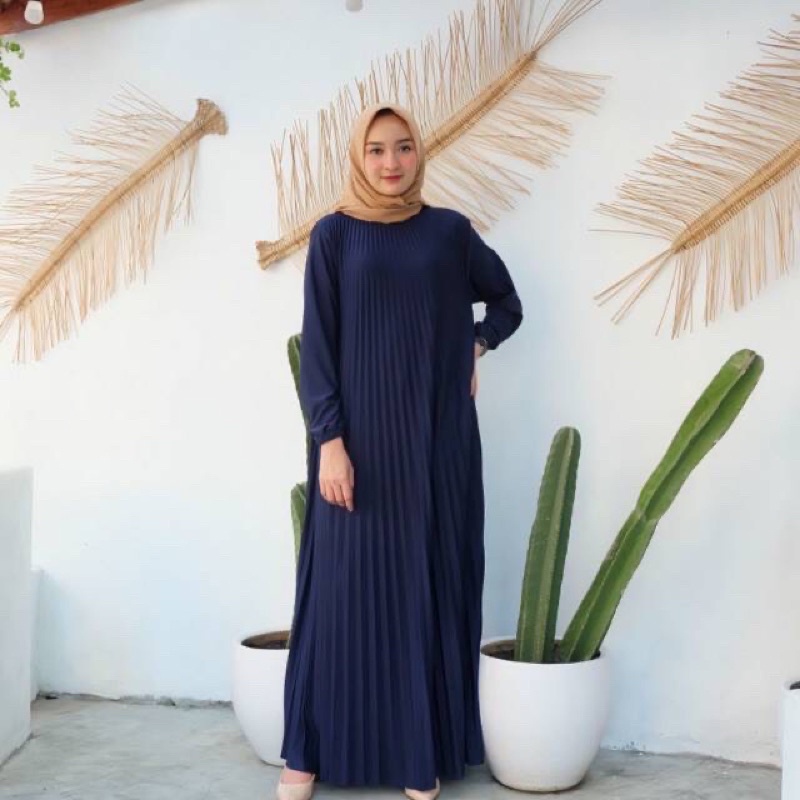 (280) GAMIS PLISKET PAYUNG // MAXY DRESS PLISKET PREMIUM