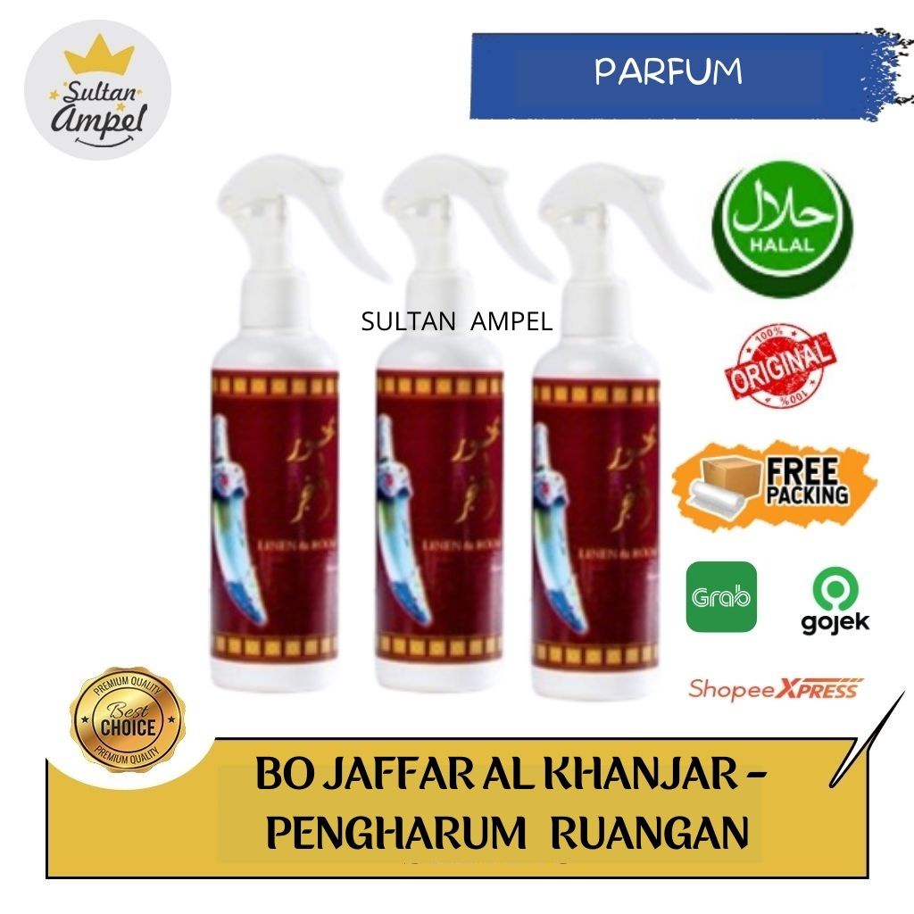 Bo Jaffar AL KHANJAR  Pengharum Ruangan Linen & Room Spray Arabian 250ml