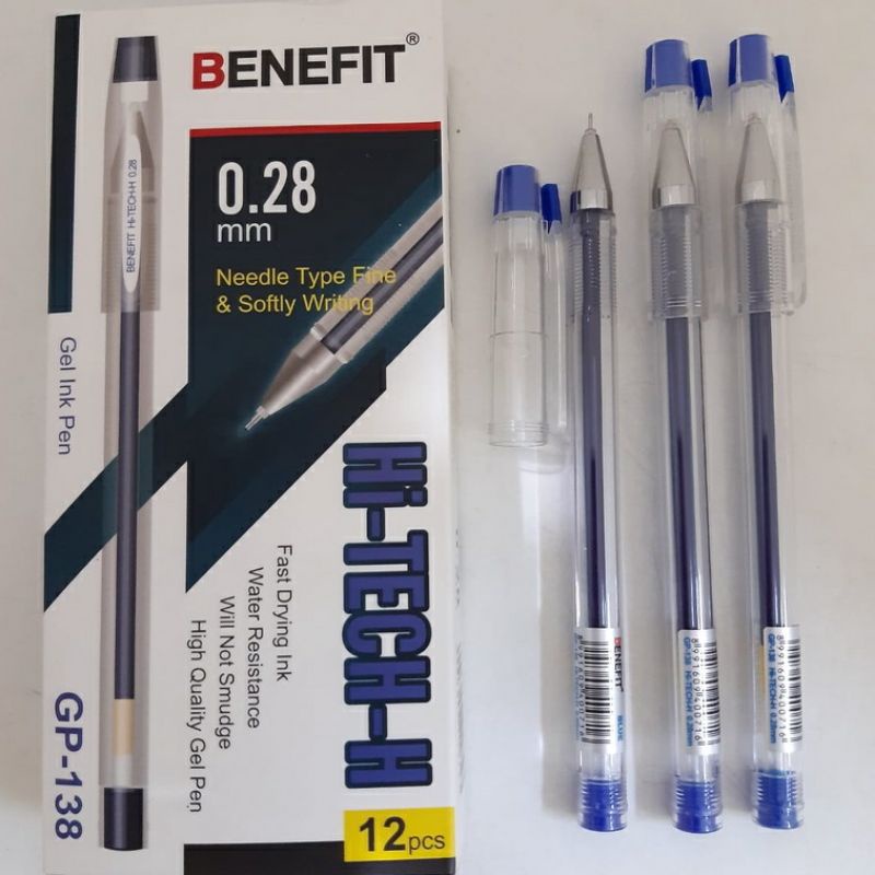 

Bolpoin Hitech Benefit Biru Per Pack