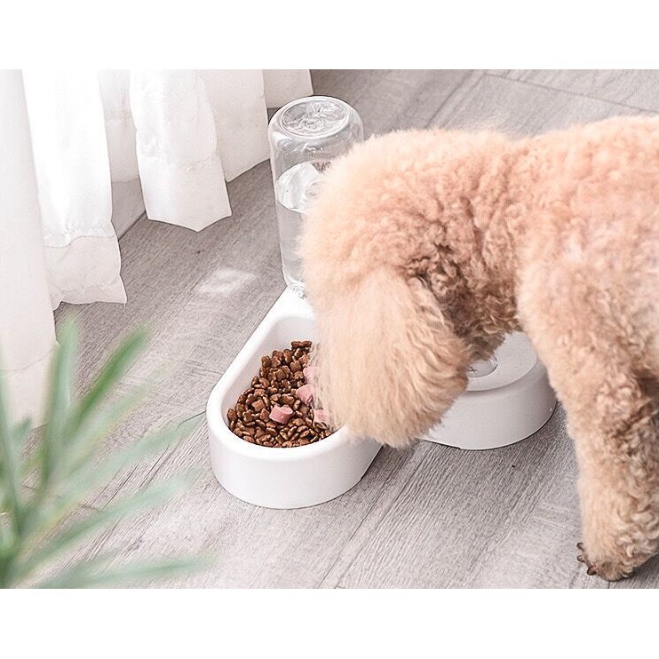 Adda Home - Pet Auto Feeder Food Water Dispenser Tempat Minum Makanan Anjing Kucing Kelinci Bentuk Hati