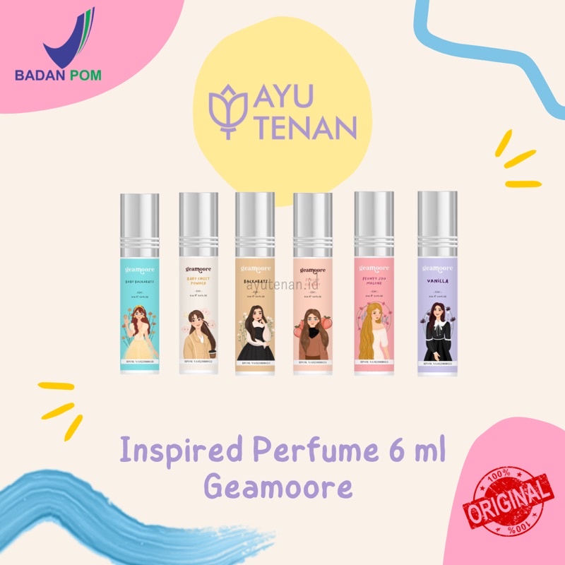 BPOM Inspired Perfume Geamoore 6 ml Roll On Eau De Cologne / Parfum Geamoore Roll On / Parfum Murah