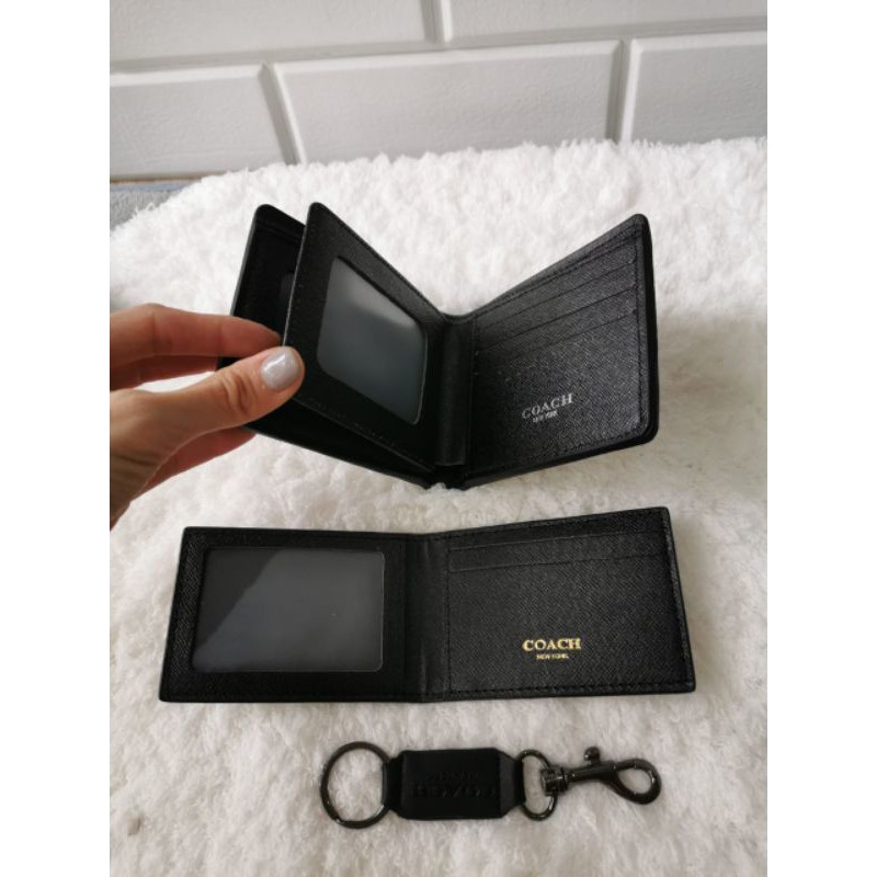 Coach Compact ID Signature Wallet set