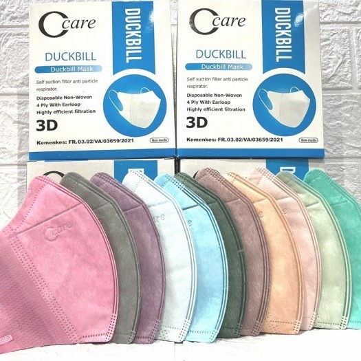 DUCKBILL 4PLY CCARE - MASKER DUCKBILL 4PLY  CCARE