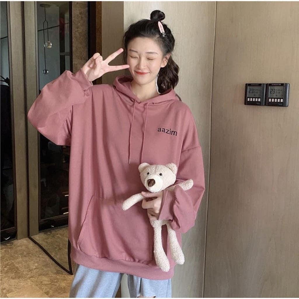 COD AAZIM SWEATER HOODIE CEWE OVERSIZE (CS) MURAH Sweater Wanita Hoodie UNISEX