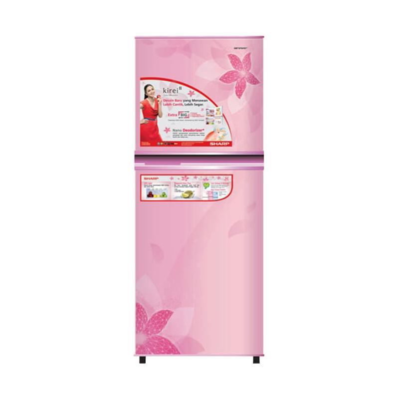 Kulkas SHARP 2 Pintu Kirei II Series SJ 236 ND-FP/FW/FB