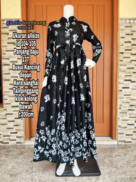 Ms Gamis Batik Sriwedari Maxi Bumil/busui Katun Sogan Allsize & Jumbo