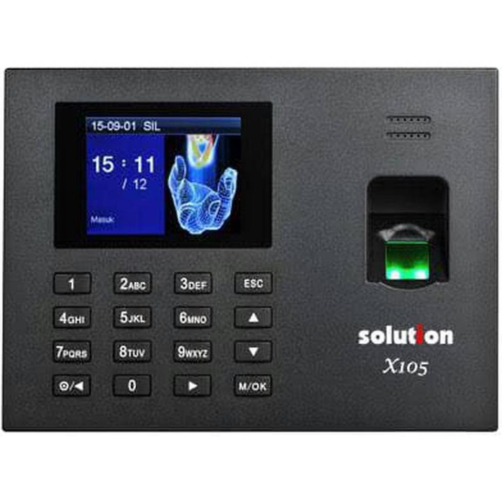 

MURAH SOLUTION X105 Mesin AbsenAbsensi Sidik JariFinger Scan BAGUS