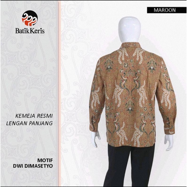Kemeja batik keris lengan panjang