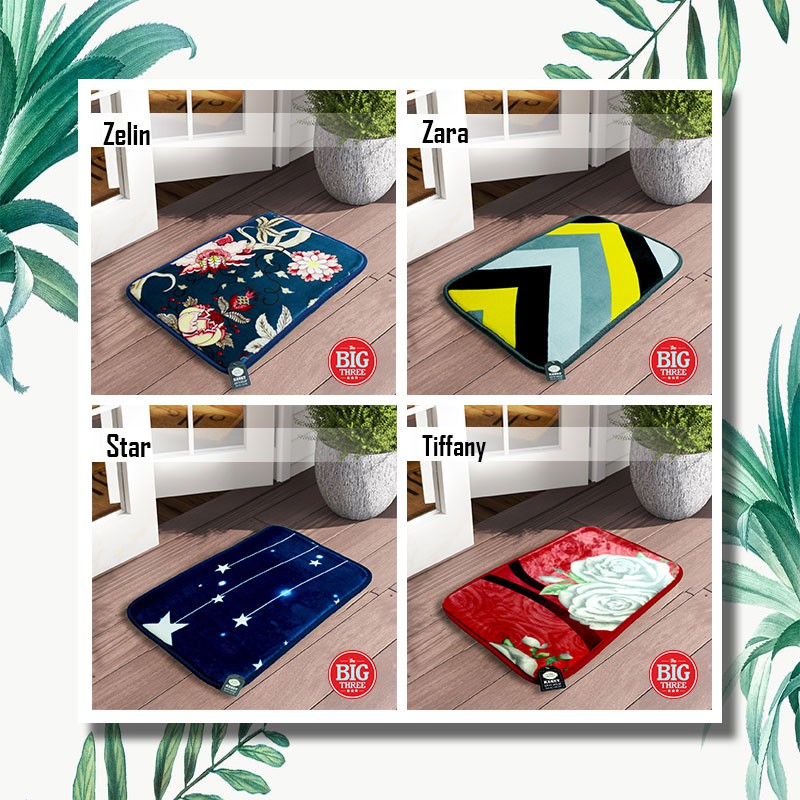 Vallery Quincy Keset EMBOSS Microfiber motif Minimalis Kiara Ameta Atlas Austin Dalton