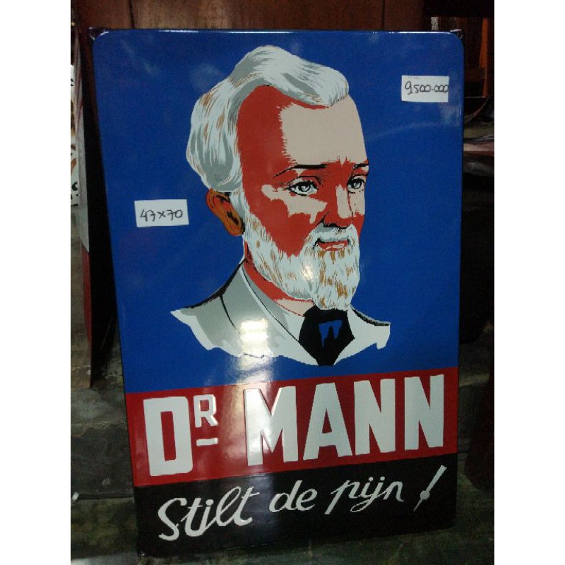 

Papan Iklan Enamel Dr Mann Jadul Asli Antik