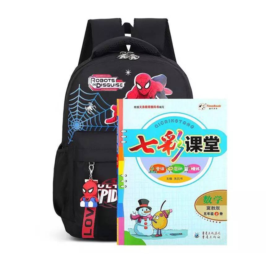 Backpack Anak- Schoolgirl Korean Version Spiderman Marvel High School Student Campus Backpack Ransel