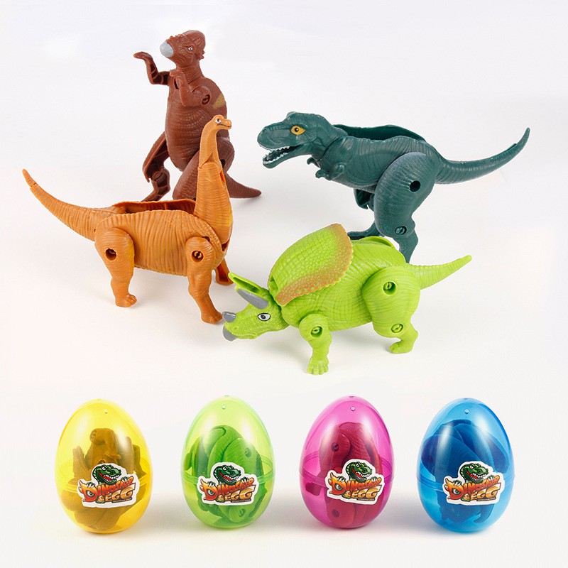 1pc Mainan Telur Dinosaurus Jurassic Park Dragon Tyrannosaur Untuk Anak