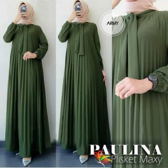 Gamis Paulina plisket maxy gamisfahion/gamismurah