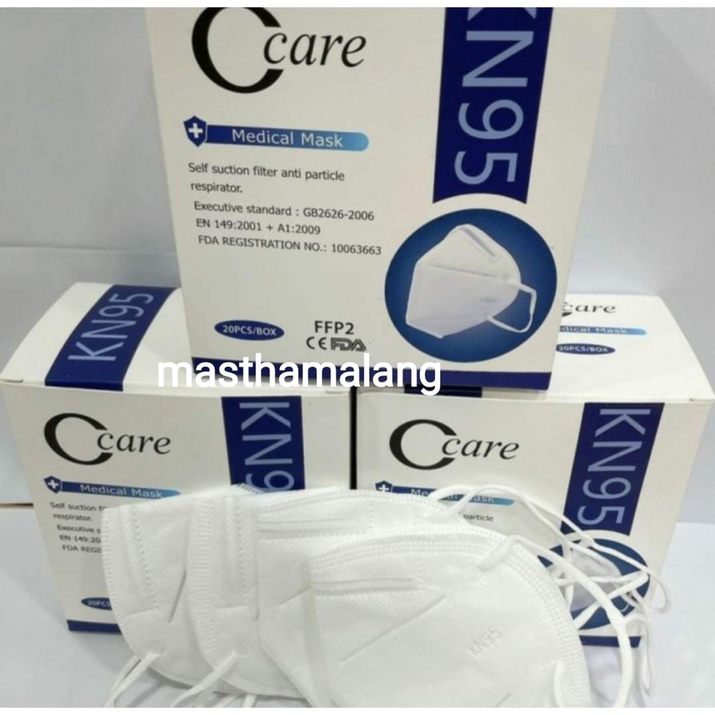 *Mastha Malang* Masker KN95 Headloop O-Care /Masker KN95 Hijab /KN95 Protective Mask isi 20pcs
