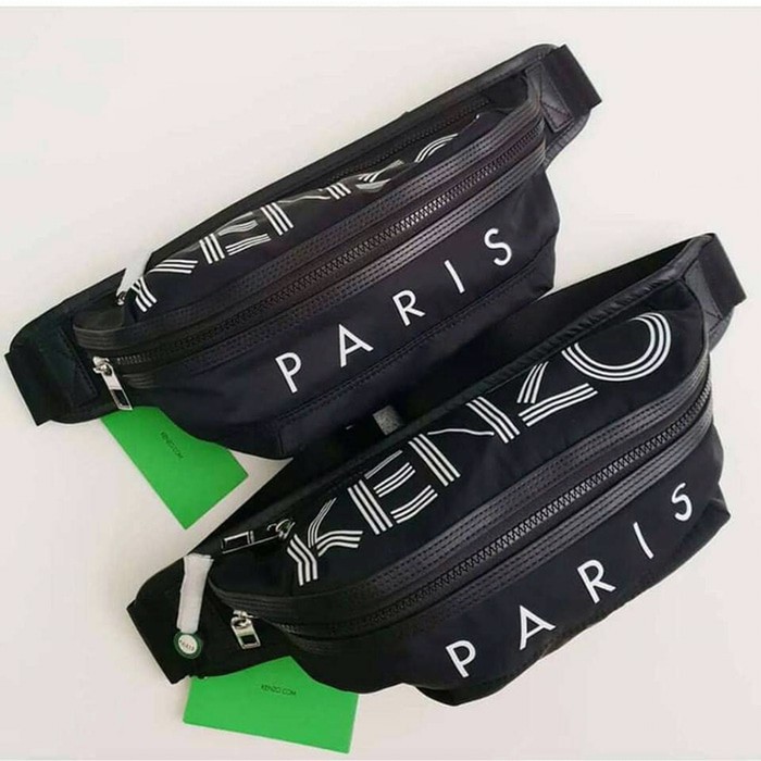 kenzo logo bum bag