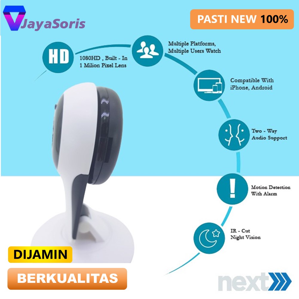 IP CAMERA CCTV WIFI KAMERA PENGINTAI MINI KECIL TERHUBUNG HP SPYCAM CAMERA WIRELESS FULL HD JS10