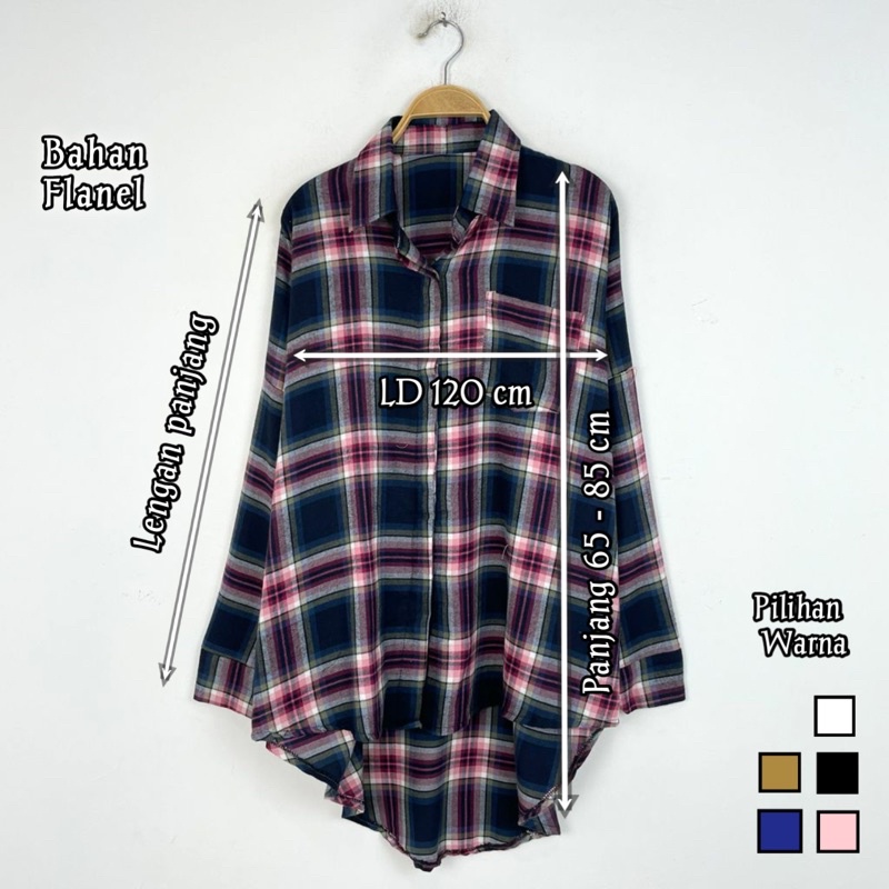 KIMBERLY FLANEL SHIRT / kemeja wanita