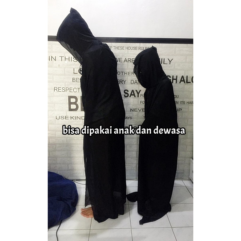 Jubah cosplay death / penyihir / dark lord / costume cosplay halloween / jubah hoodie