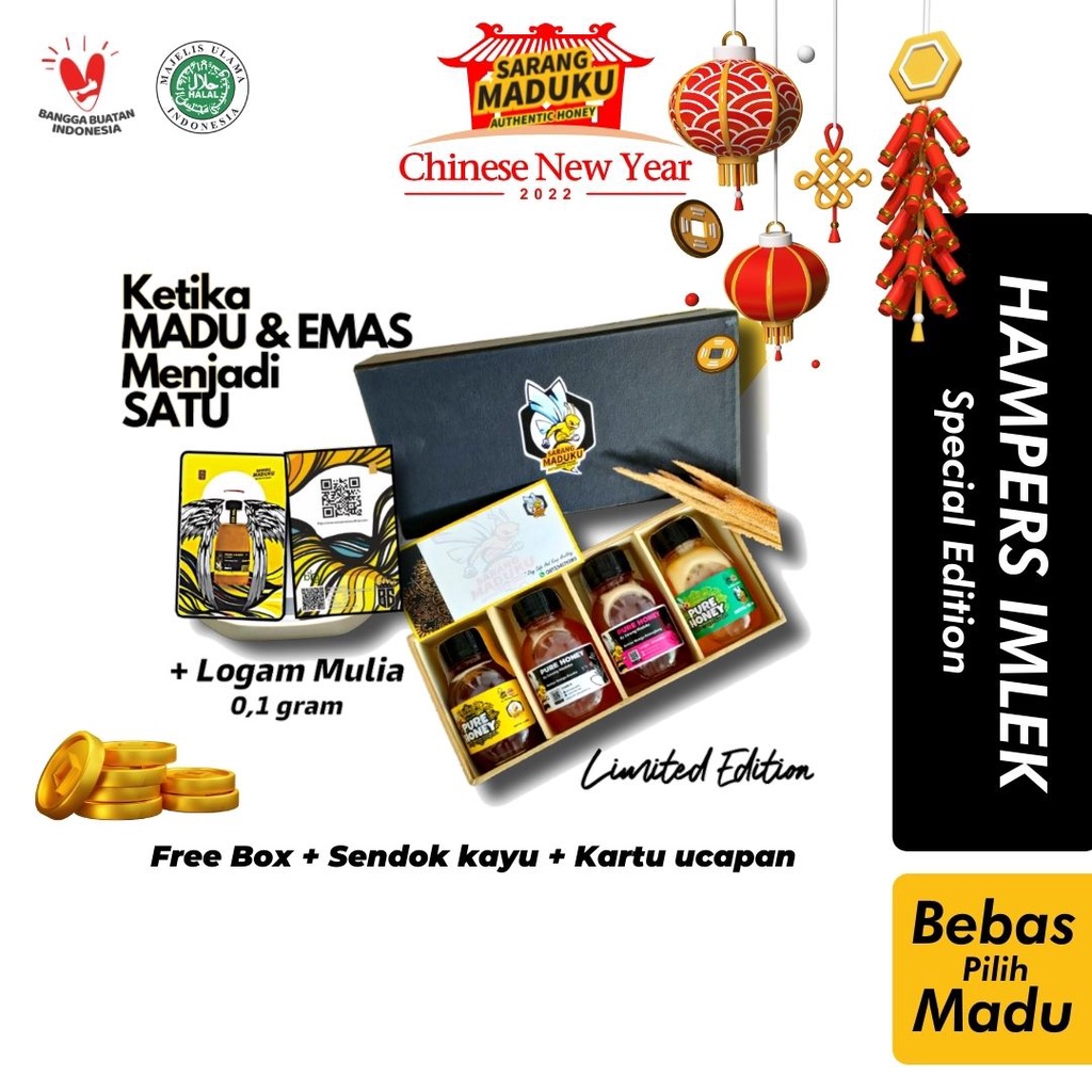 Jual Hampers Madu Murni Asli Raw Honey Parcel Murah Cute Shopee Indonesia