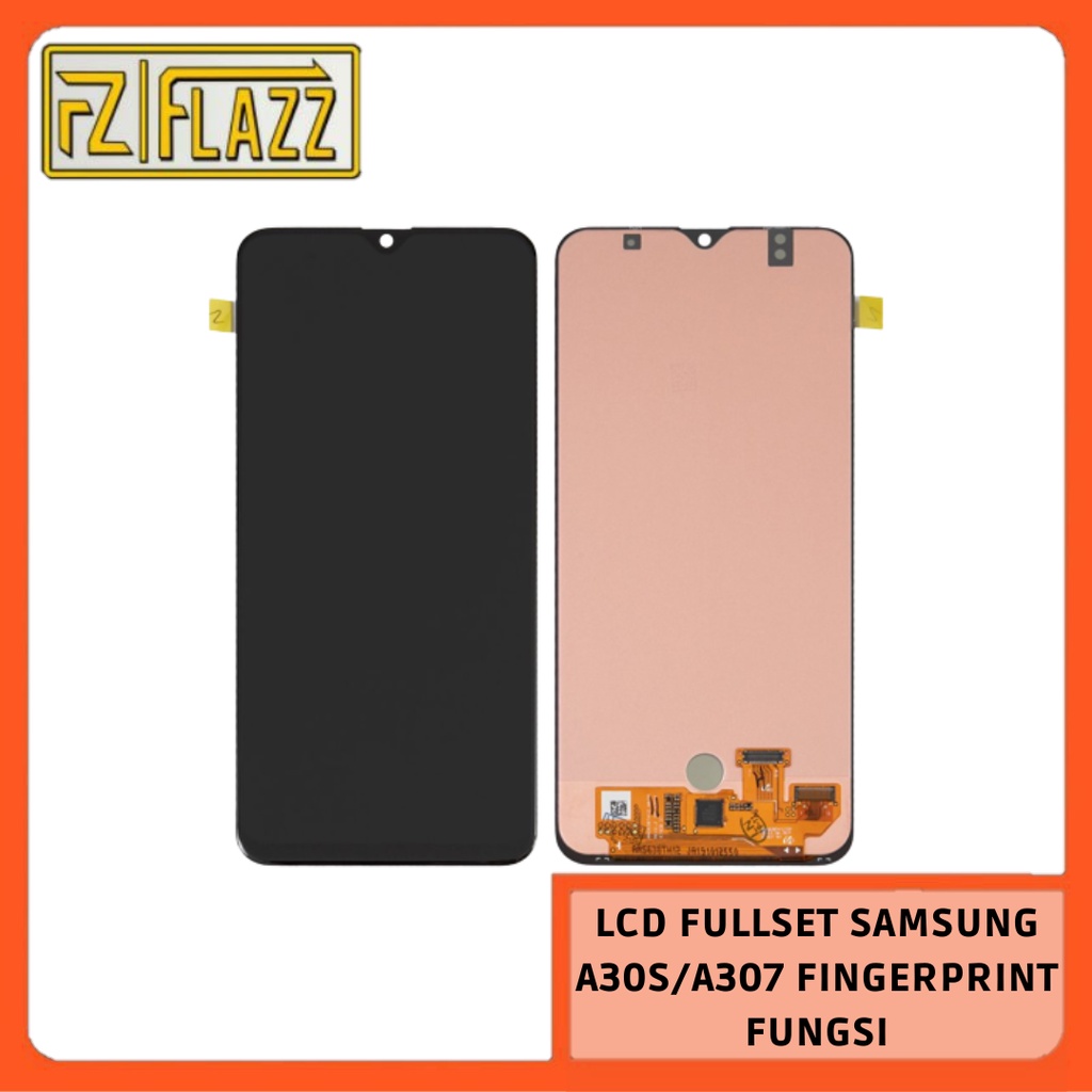 LCD TOUCHSCREEN SAMSUNG A307 A307 OLED FINGERPRINT FUNGSI BLACK LCD TS FULLSET SAMSUNG A30S