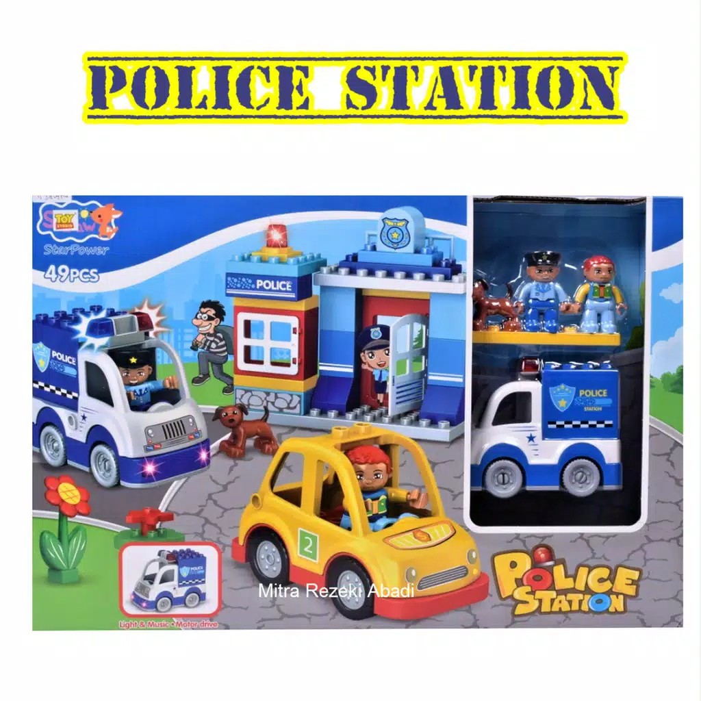 LEGO POLISI / LEGO KANTOR POLISI / MAINAN BLOCK POLISI