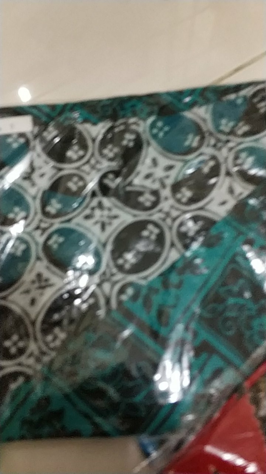 Comfortclothes9 -[ Real Pict] Atasan Batik Wanita Luna Top Seragam Kantor Lengan Pendek Ld 96cm