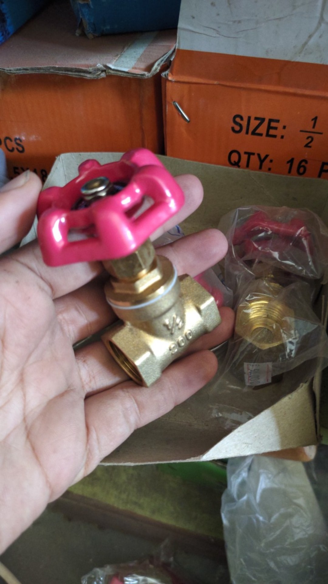 Kuningan Gate Valve 1/2 Inch Drat Stop Kran Isuzu